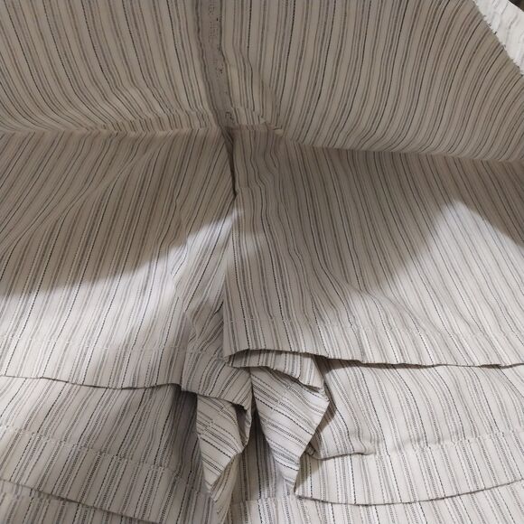 Dockers skort Womens 20W white tan brown striped built in shorts Stretch Cotton - Picture 5 of 7